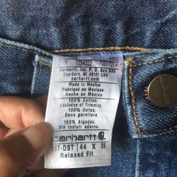 Carhartt Medium Dark Wash Men’s Jeans - Picture 4 of 4
